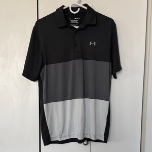 Under Armour Men's Polo Shirt in Black and Gray Tones